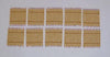 Set of 10 Golden Hundred Bead Squares