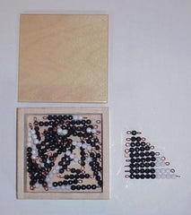 Box with 5 sets - Black and White Beads