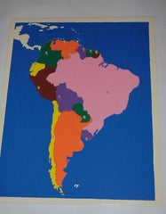 Puzzle Map of South America