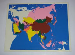 Puzzle Map of Asia