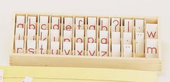 Printed Alphabet, Red, 10 sets