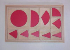 Fraction Cut-Out Circles, Vinyl, 5 Sets in Box