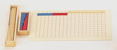 Subtraction Strip Board with boxes and strips
