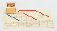 Subtraction Charts with tiles and box